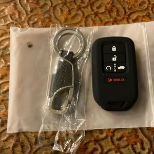 HONDA Silicone key fob cover and key chain